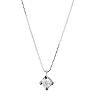 Collana Easy Diam Donna Essential color in Oro 0.12 Ct PL6 - PL6
